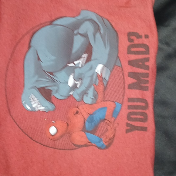 Old Navy Other - Red Graphic T-Shirt with Spider-Man and Venom